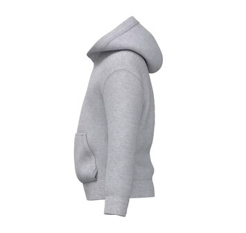 Lichtgrijze kinder hoodie met paard