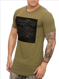 T-shirt heren Exploration groen