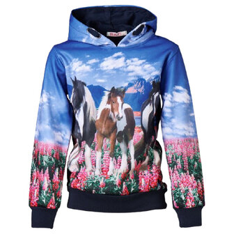 Paarden hoodie kind F44