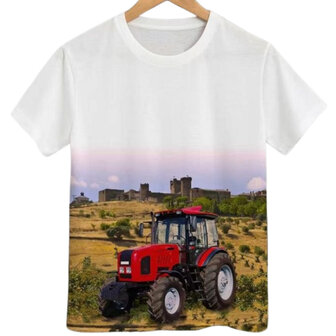 Heren shirt met rode trekker