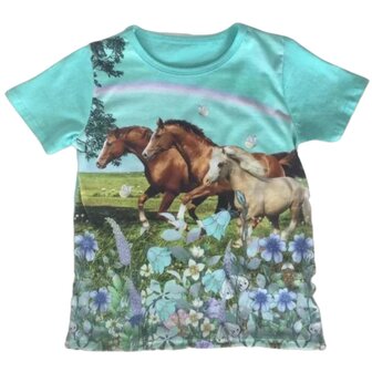 Kinder shirt met paarden
