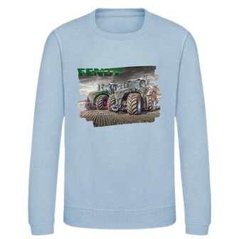 Fendt Kinder Sweater Lichtblauw - Stoer met Trekker!
