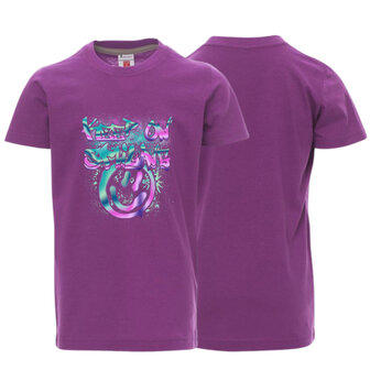 Paars Meisjes Shirt Keep On Smiling - Maat 98-176