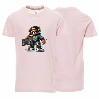 Kinder t-shirt hiphop roze
