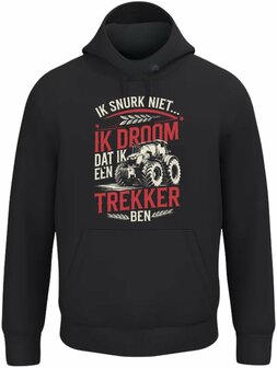 Hoodie met grappige tractor print