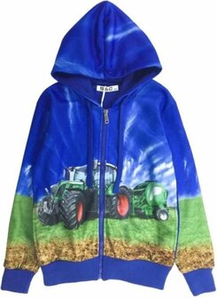 Jongensvest met tractor H77