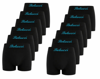 Belucci Naadloze Jongens Boxershorts Zwart | Microfiber Comfort