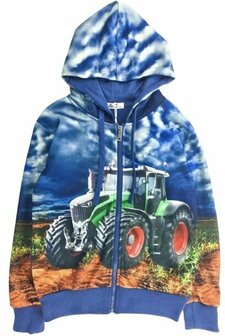 Jongensvest met tractor