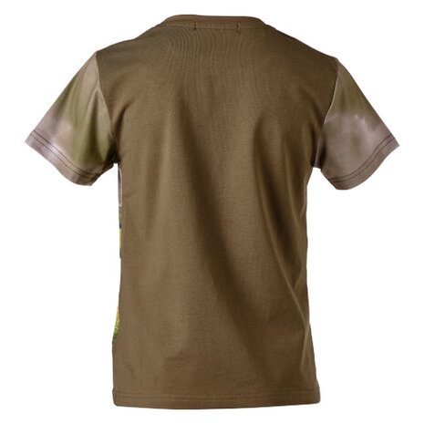 Jongens t-shirt met rode  trekker