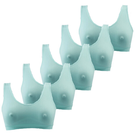 Sweet Angel meisjestop 5-pak mint