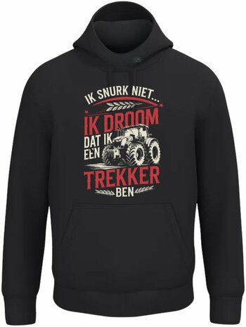 Hoodie met grappige tractor print