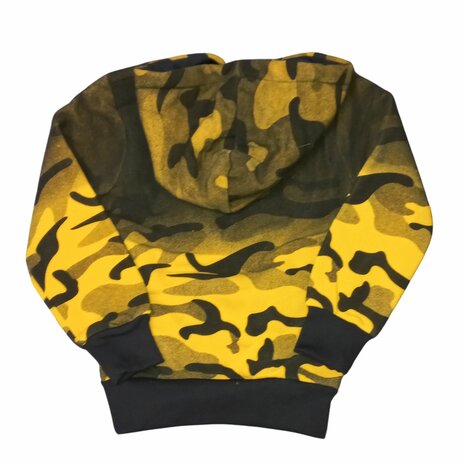 Jongens hoodie met camouflageprint en steekzakken