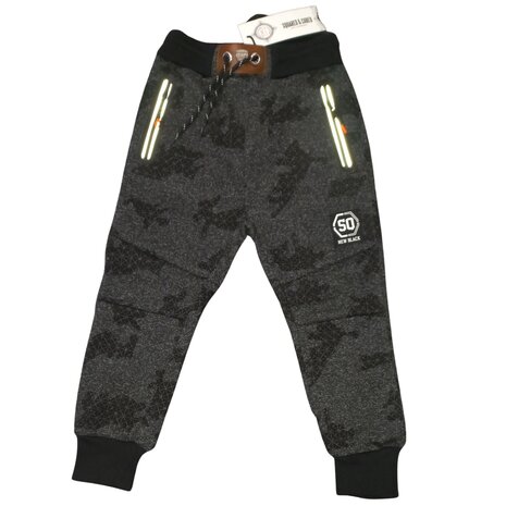 Zwarte Joggingbroek voor Jongens van Dikke Stof