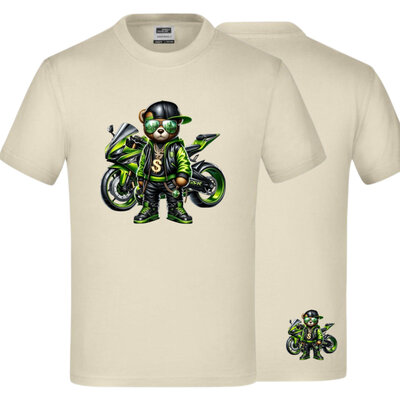 Jongens t-shirt motor cartoon beer