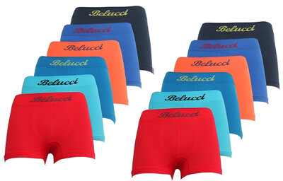 12-pak Boxershorts jongens Belucci effen