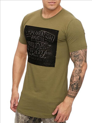 T-shirt heren Exploration groen