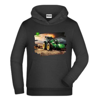 Zwarte hoodie met trekker