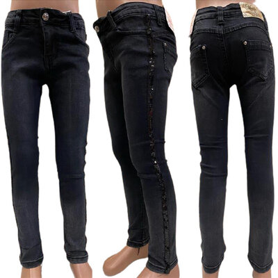 Spijkerbroek meisjes met pailletten