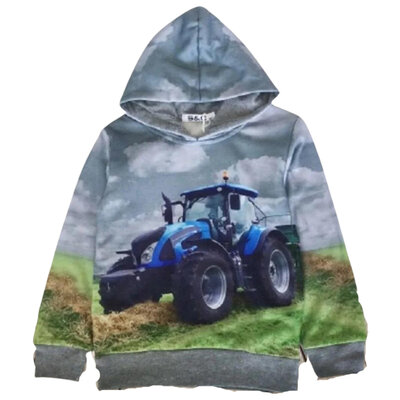 Grijze hoodie met Trekker h132A
