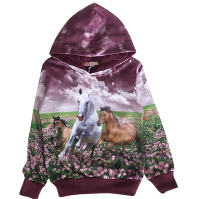 Kinder hoodie met paard