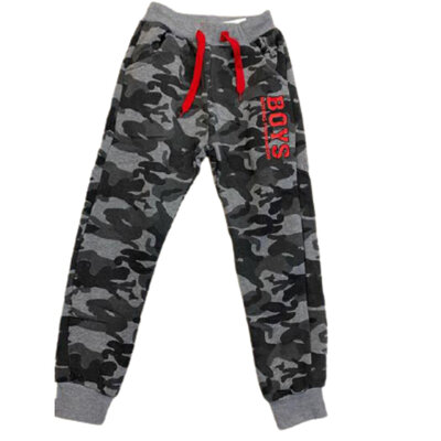 Joggingbroek camouflage grijs