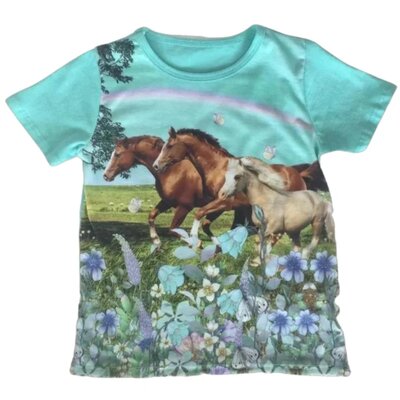 Kinder shirt met paarden