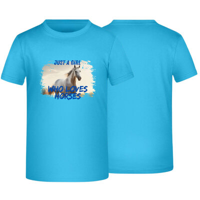 Meisjes t-shirt met paard love horses