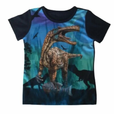 Dino shirt donkerblauw