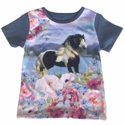 Shirt met paarden F101