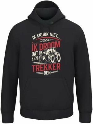 Hoodie met grappige tractor print