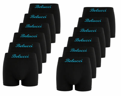 Belucci zwarte naadloze jongens boxershorts