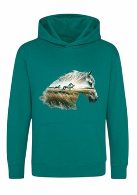 Hoodie meisje paardenhoofd