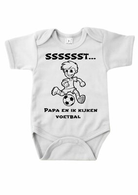 Romper Papa en ik kijken voetbal