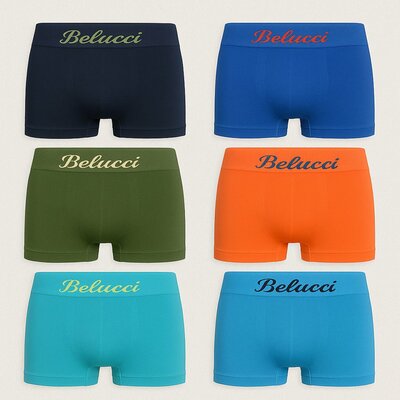 12-pak Boxershorts jongens Belucci effen