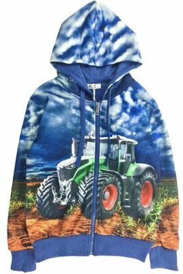 Jongensvest met tractor